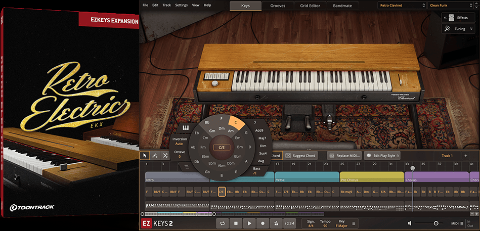 Toontrack Retro Electrics EKX - for EZkeys 1 & 2